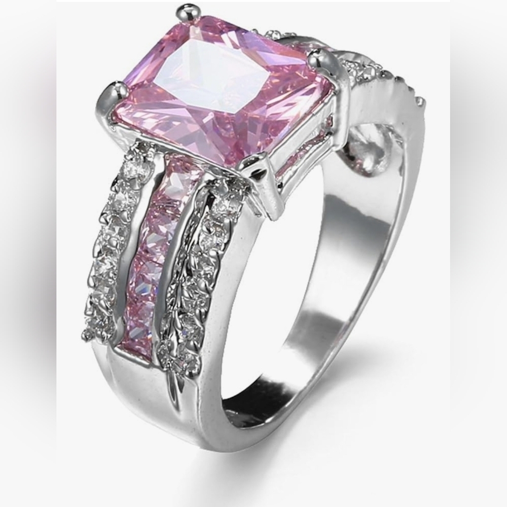 925 Sterling silver Pink Topaz